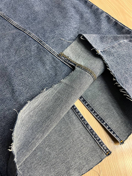 Спідниця жіноча джинсова Moss 503 довга асиметрична з розрізом блакитна, блакитний, 28, 28, 76 см, 1 Одеса - фото 4