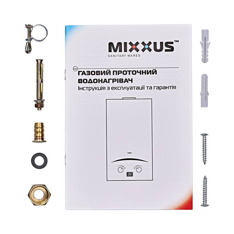 Газова колонка MIXXUS GWH-0110 BASIC WHITE димохідна 10 л/хв    ( WH0022 ) 27106 Харків - фото 5