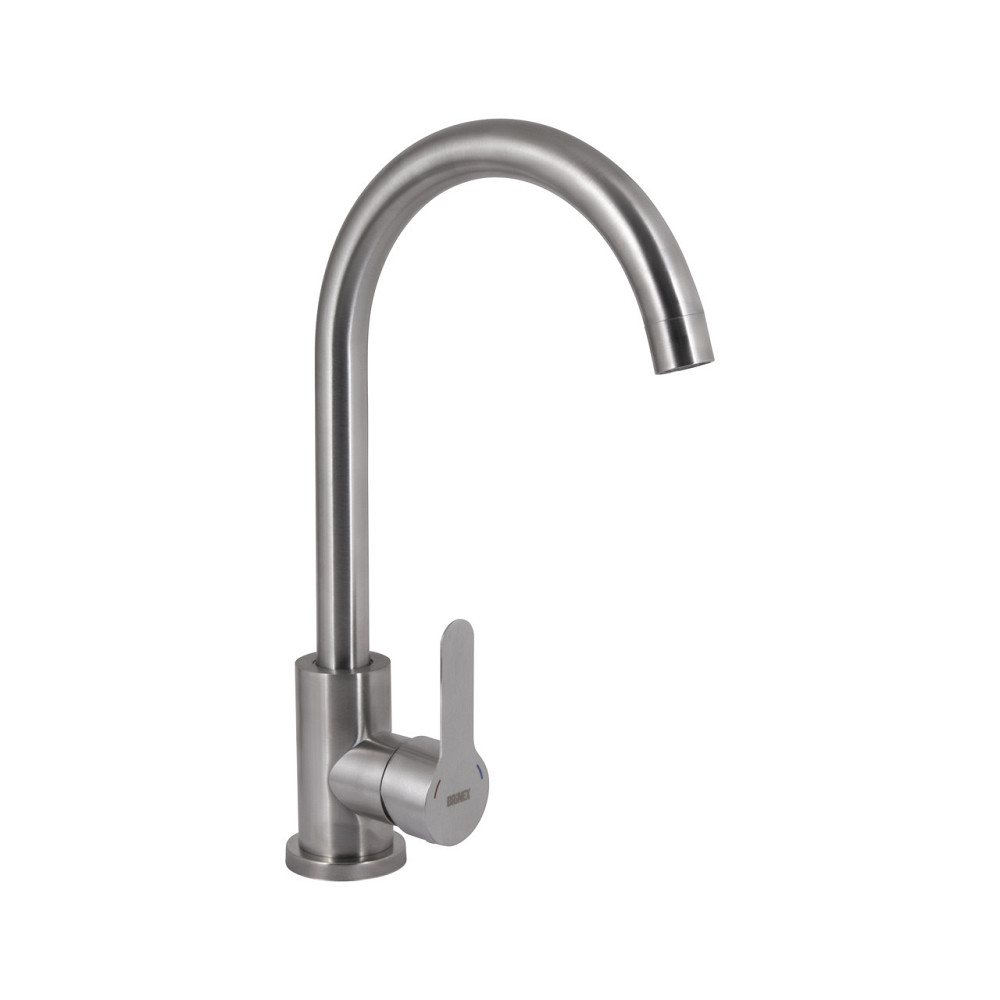 Змішувач для кухні U-подібний Brinex Pure 015F U-подібний Nickel BRIPUR015FNKL Київ - фото 1