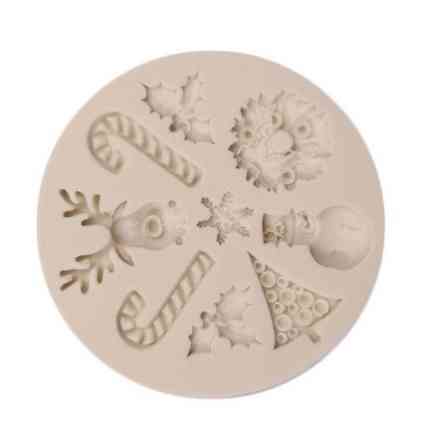 Молд новогодний универсальный 82 мм серый Киев