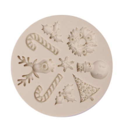 Молд новорічний універсальний 82 мм сірий Київ - фото 4