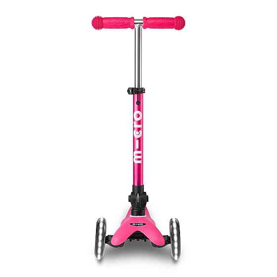 Самокат MICRO складний серії Mini Deluxe Foldable LED – Рожевий Дніпро