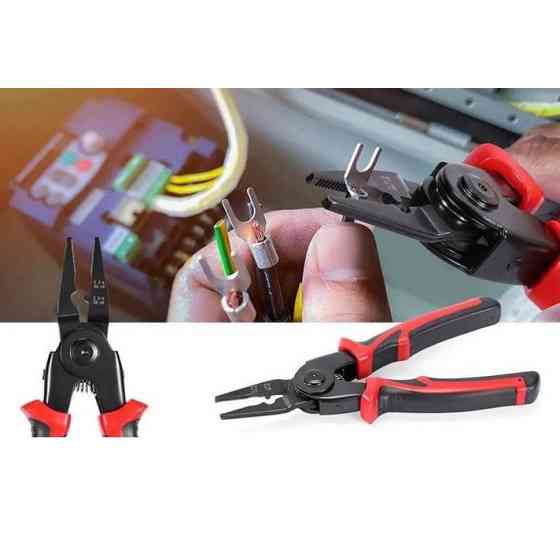 Багатофункціональний набір швидкозмінних інструментів 5 в 1 (плоскогубці, зачищення ізоляції, щипці обтискні) CG-50 Івано-Франківськ