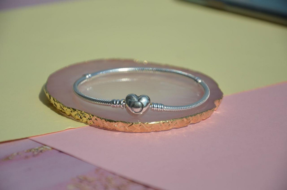 Срібний браслет для намистин Пандора"Серце"  590719 MasterSem Київ - фото 4