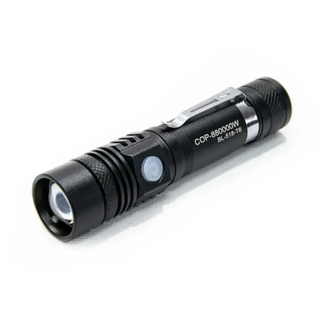 Світлодіодний ліхтарик Bailong BL-518-T6, 800 лм, діод T6, акумулятор 18650, 3 режими, зум Одеса - фото 4