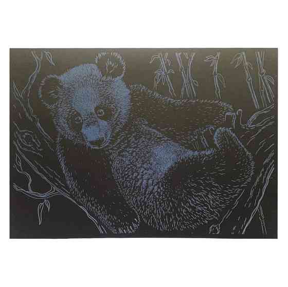 Гравюра А4 "Ведмідь" ГрА4-17с економ варіант в пакеті 29,7х21 см Вінниця