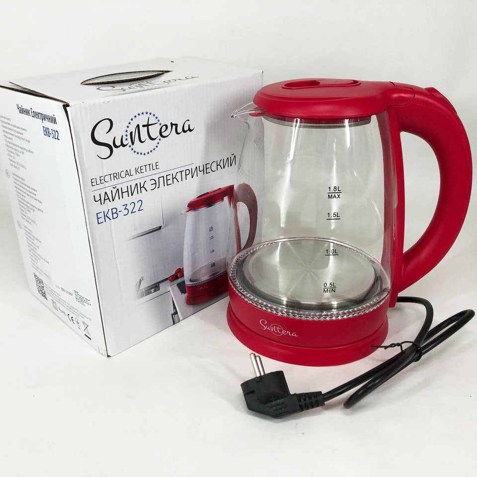 Электронный чайник для дома, Электрочайник для кухни с подсветкой, Чайник с дисковым нагревом KH-60 Львов - изображение 7