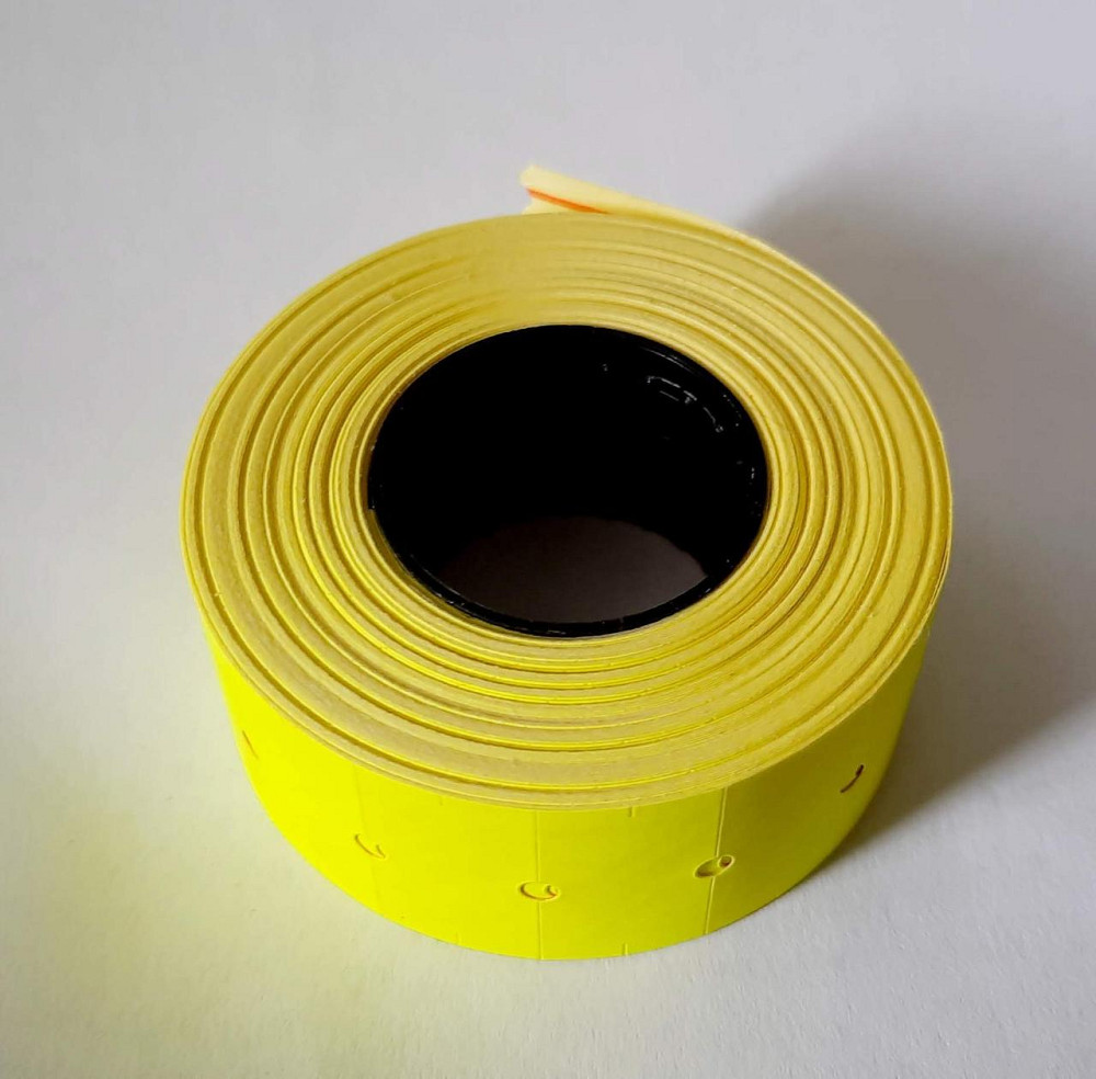 Этикетка (Ценники) под пистолет 21х12 мм желтая, 1000 шт Павлоград - изображение 3