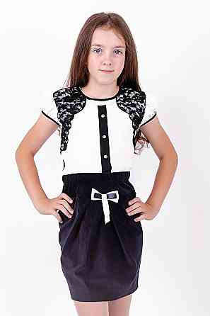 Юбка детская вельветовая, темно-синяя,топ Крохатушка одяг Киев