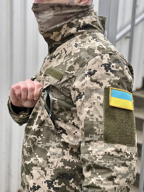 Мужской тактический костюм летний военный, комплект куртка пиксель + штаны, тактическая форма зсу 3XL Одесса - изображение 6