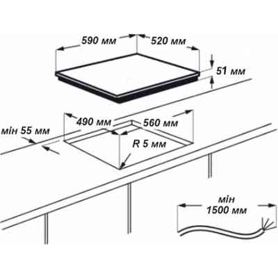 Варочна поверхня Grunhelm GPC 723 BE Вінниця