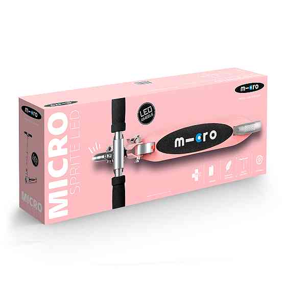 Самокат Micro серії Sprite LED - Неонова троянда Дніпро