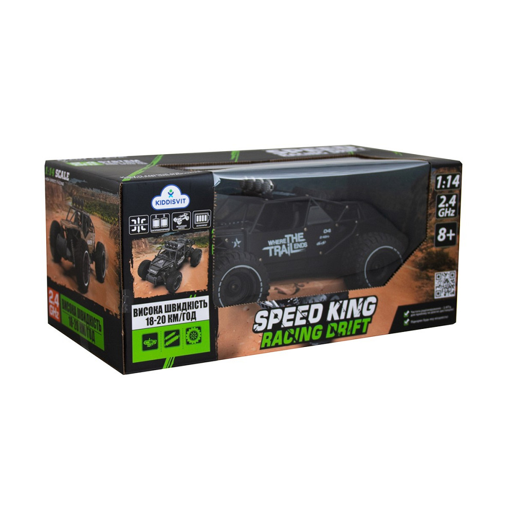 Автомобіль Off-road Crawler з р/к – Race (матовий чорний, 1:14) Дніпро - фото 8