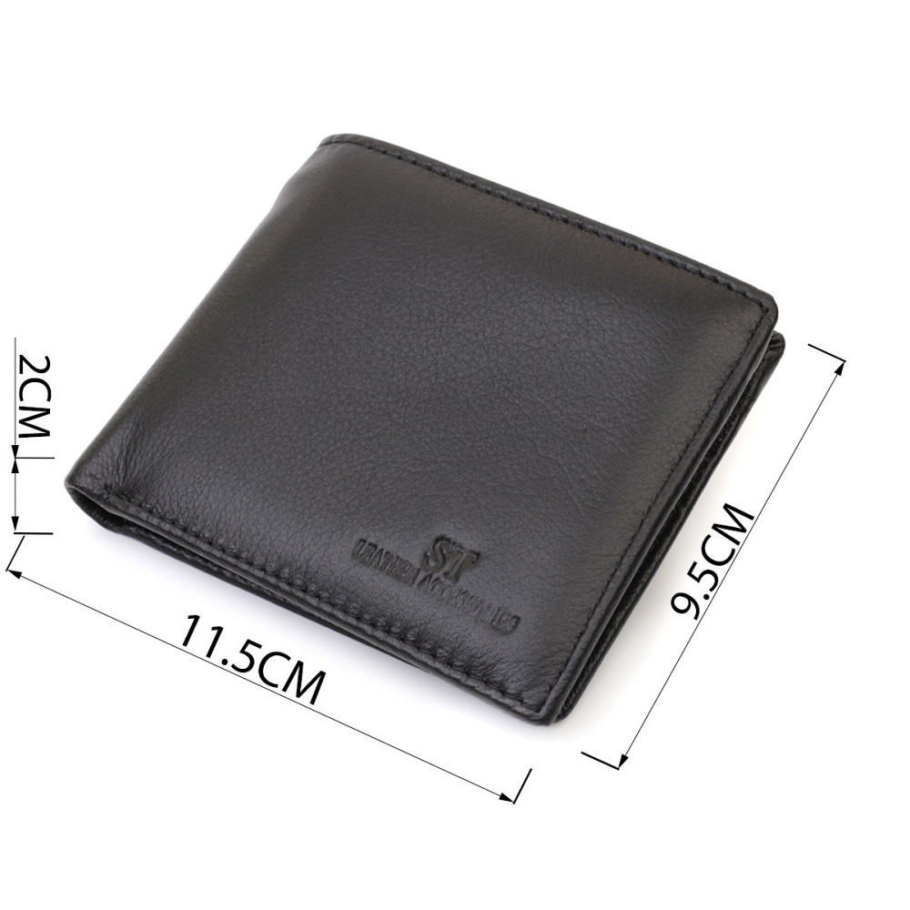 Чоловіче шкіряне портмоне, чорне (ST Leather) Київ - фото 14