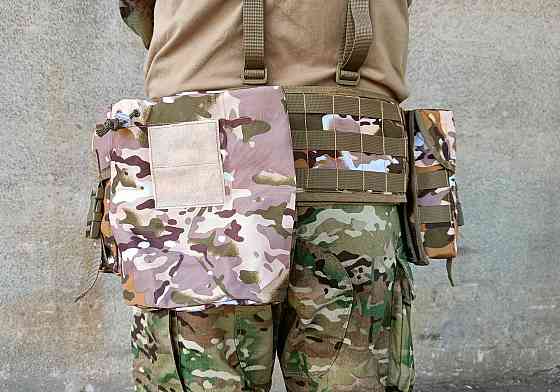 Розвантажувальний пояс тактичний (РПС) з комплектом підсумків (5 шт) Palianytsia Advanced Multicam Arid степовий Коломия