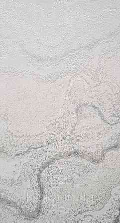 Шпалери вінілові на флізеліні AS creation Della Natura 1.06Х10 абстракція хвилі структурні білі сріблясті Київ