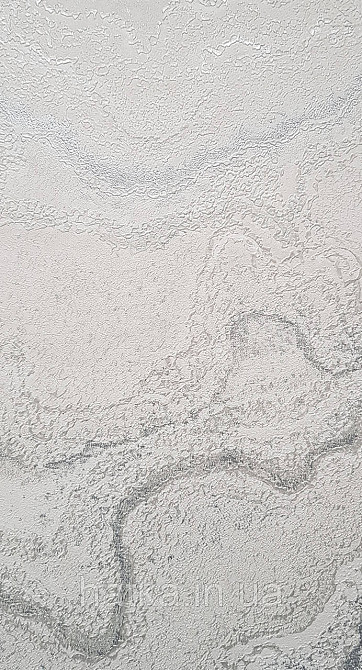 Шпалери вінілові на флізеліні AS creation Della Natura 1.06Х10 абстракція хвилі структурні білі сріблясті Київ - фото 2