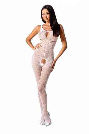 Бодістокінг з доступом до інтимних місць Passion BS078 white Sex Aura Київ
