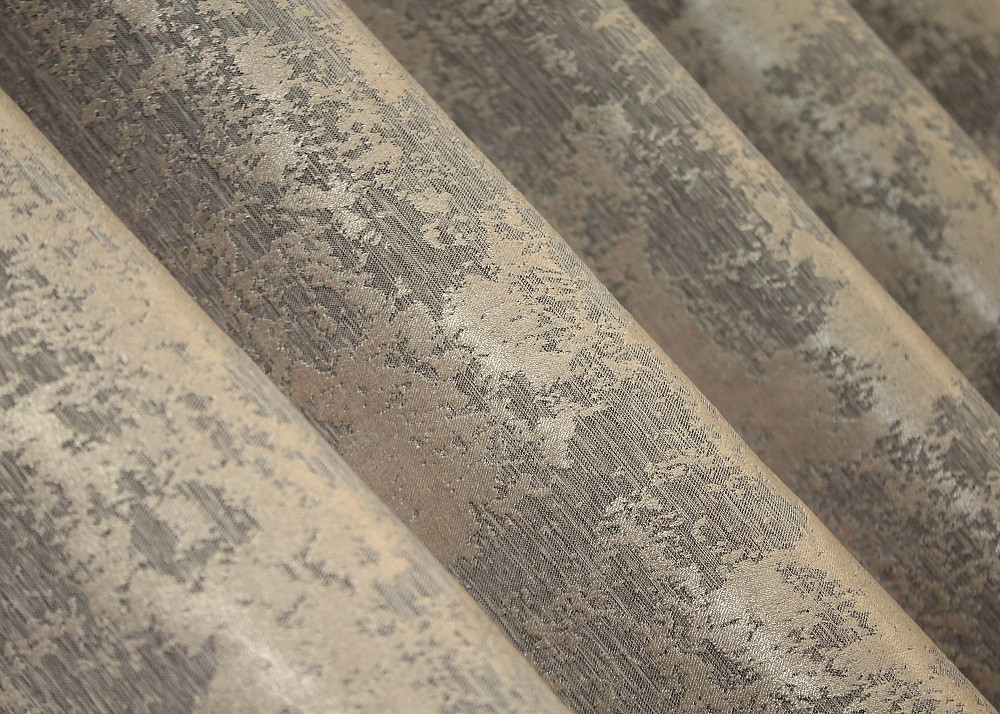 Комплект штор на люверсах VR-Textil Жаккард Sultan YL № 1208ш бежево-серый 150х250 см 2 шт (37-0009) Киев - изображение 6