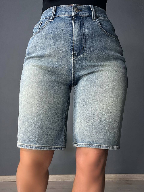 Шорты женские джинсовые Allure 560-88 бермуды с резинкой на талии голубые, голубой, З2, 32, 84 см, 112 см Киев - изображение 15