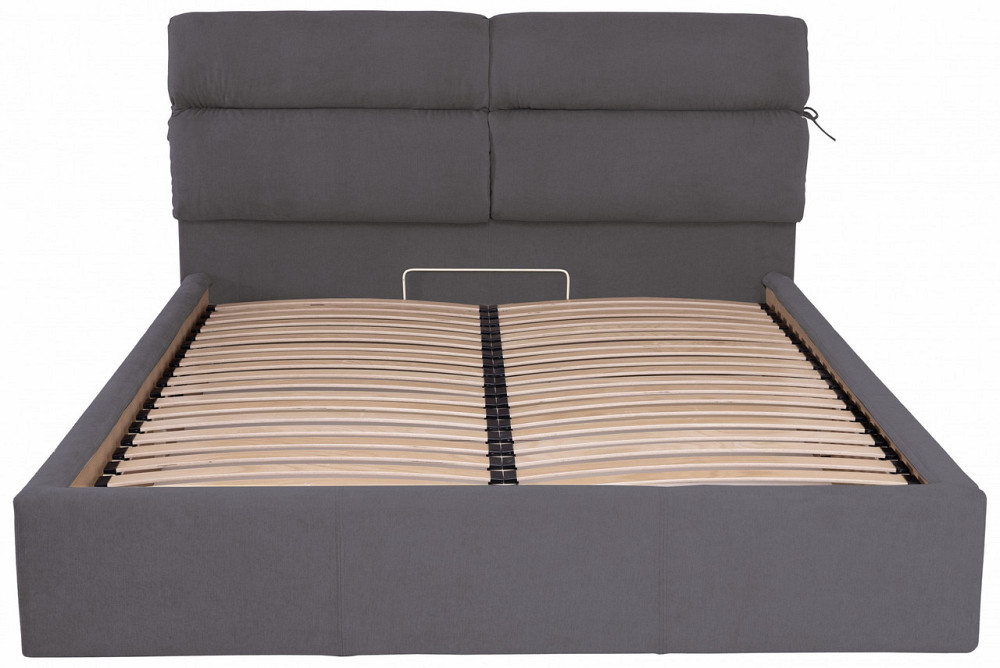 Кровать Двуспальная Edinburgh Comfort 180 х 190 см Мисти Dark Grey С подъемным механизмом и нишей для белья Темно-серый Днепр - изображение 15