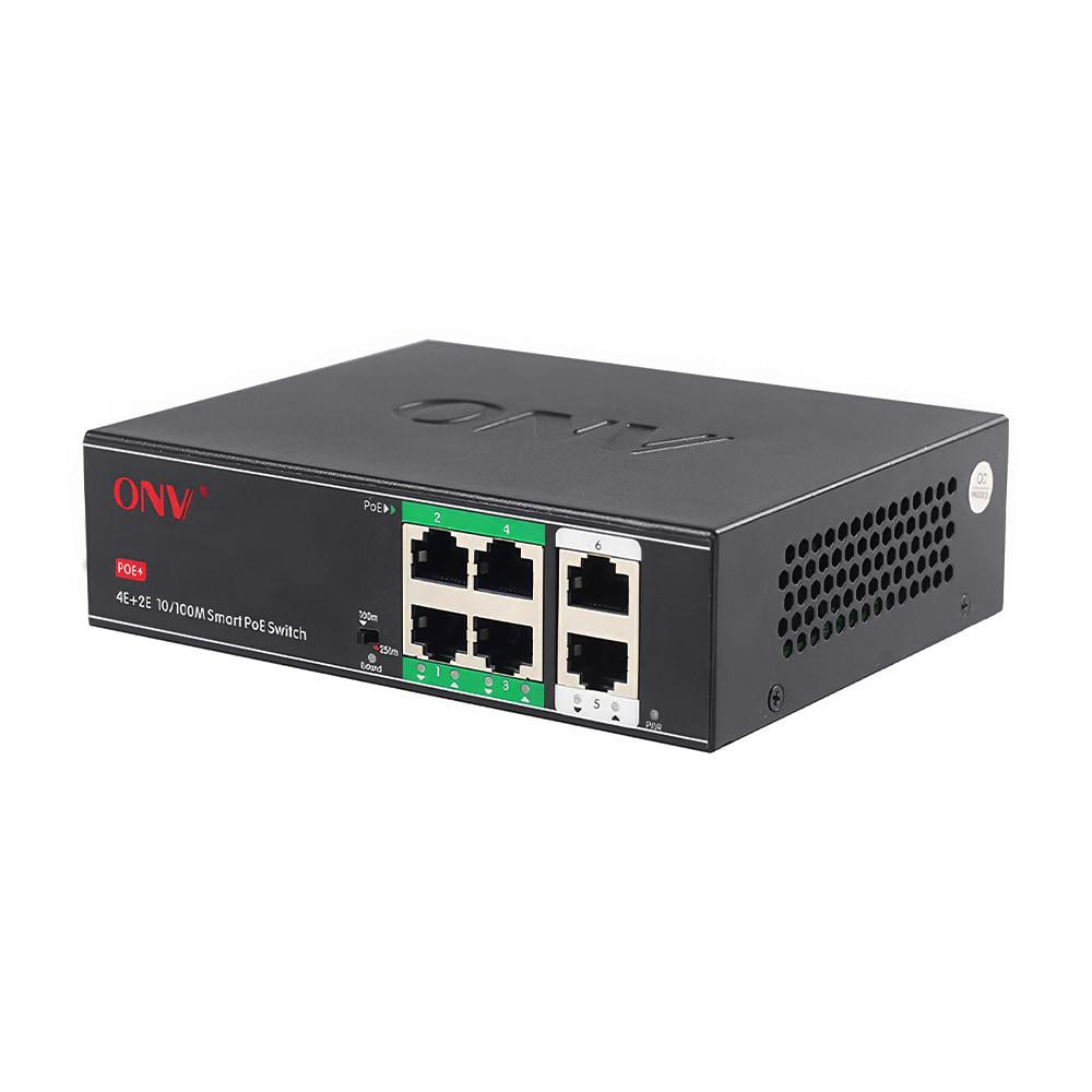 PoE-комутатор некерований 6-портовий ONV-H1064PSD з 4 портами PoE (73-00059) Киев - изображение 1