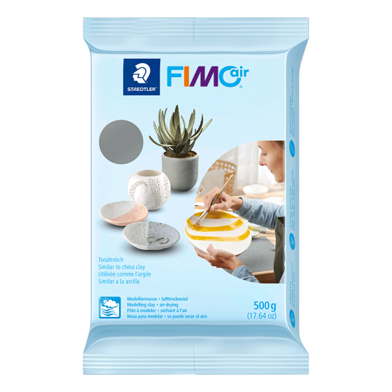 Пластика самозастывающая серая 500г Fimo Air Киев