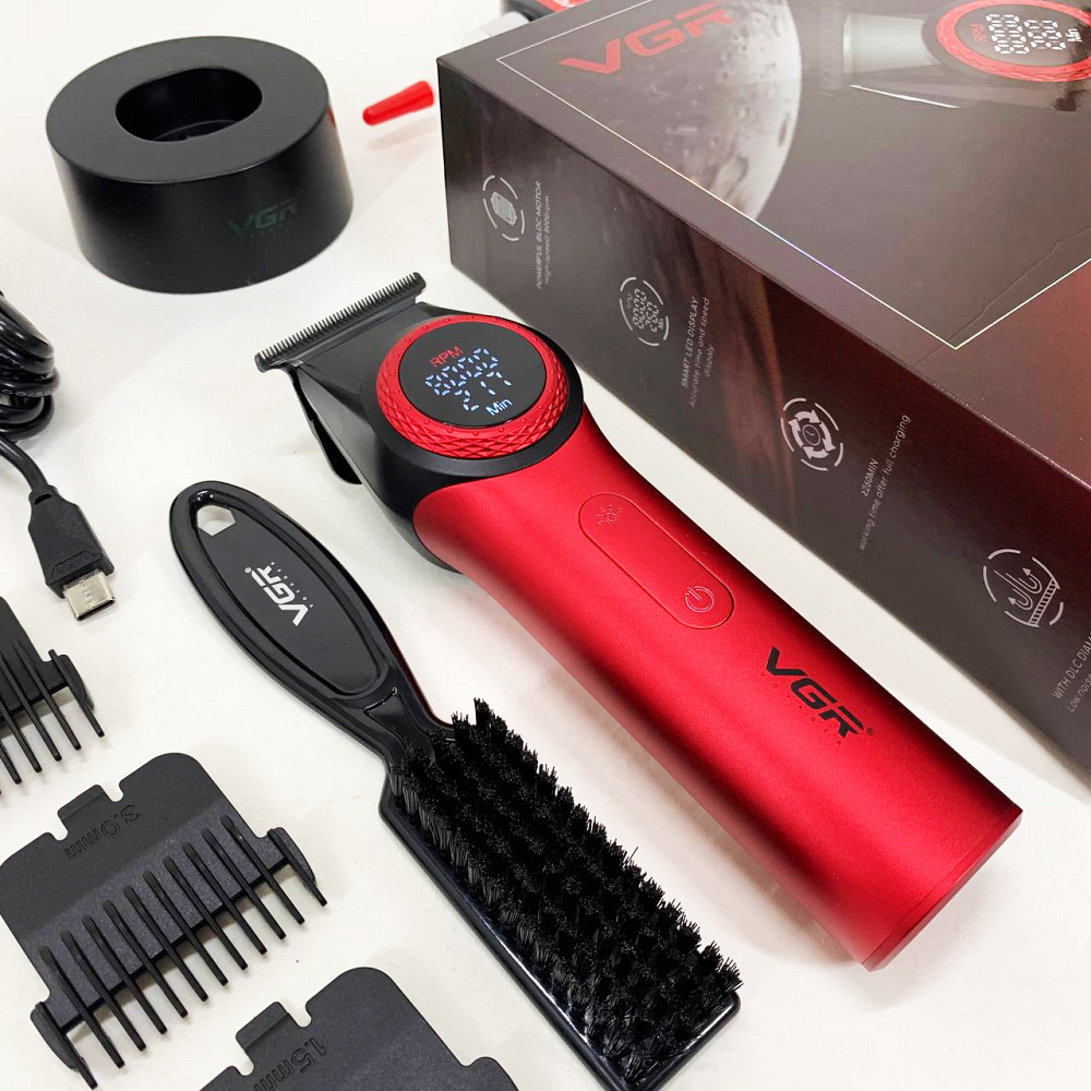 Набор машинок для стрижки VGR, Машинка для стрижки волос и затылка Машинка хорошая GB-12 Львов - изображение 8