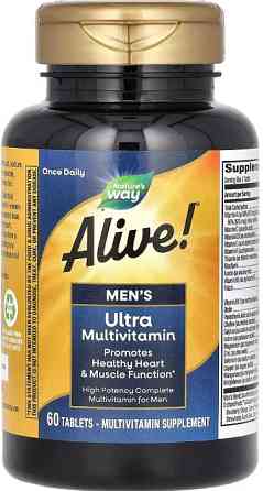 Вітаміни та мвнерали для чоловіків Nature's Way Alive! Alive! Men's Multi-Vitamin 60 таблеток Київ