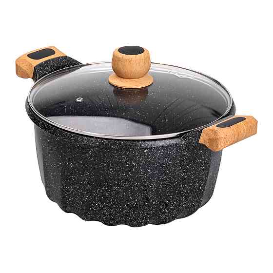 Большая антипригарная кастрюля с крышкой, 28 см, 8 л Киев