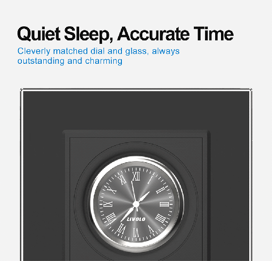 LIVOLO Годинник механічний Livolo білий скло (VL-C7FCCL-2WP) Коломия