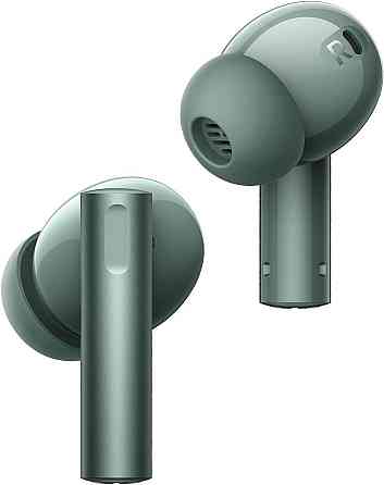 Бездротові Bluetooth навушники Realme вакуумні з глибокими басами, активним шумозаглушенням 50 дБ, Hi-Res звуком, зелені Київ