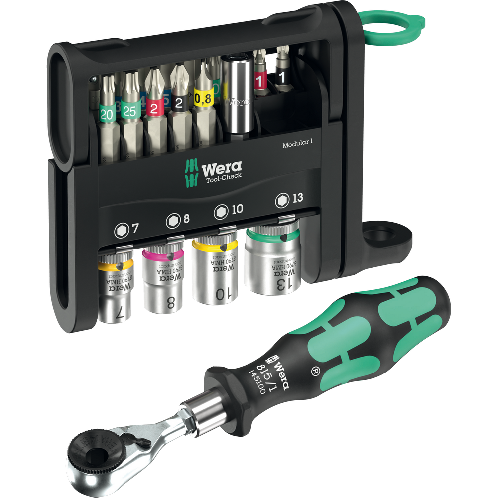 Набір торцевих головок і біт з тріскачкою Wera 1/4" 22од. 05049000001 Одеса - фото 2