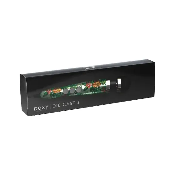 Вібромасажер DOXY Die Cast 3 PINEAPPLE, дуже потужний, живлення 220В, металевий корпус Львов