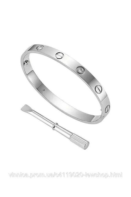 Женский браслет из медицинской стали с отверткой и камнями Черновцы - изображение 1