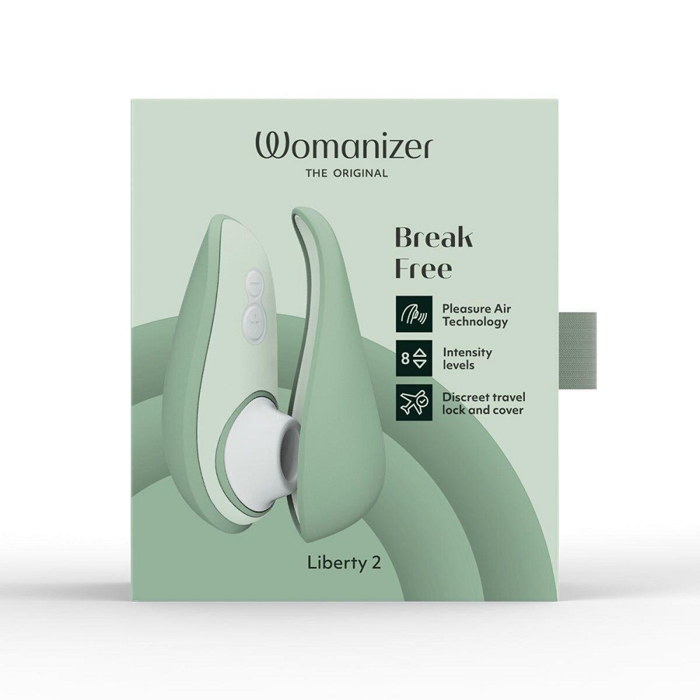 Вакуумный клиторальный стимулятор Womanizer Liberty 2 Sage, 8 режимов, магнитная крышечка Sex Aura Киев - изображение 10
