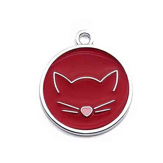 Адресник для кота Circle Cat Red 25х27мм Київ