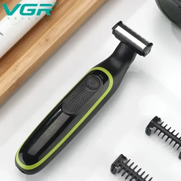 Компактний Тример акумуляторний VGR V017 pr для стрижки з насадками, вологозахисний корупс Одеса - фото 10