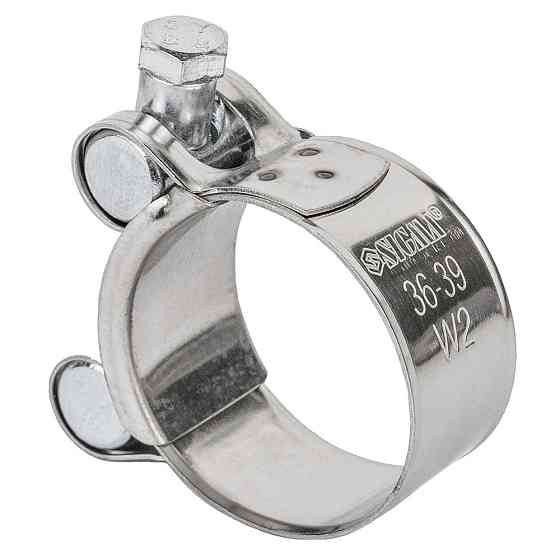 Хомут силовой нержавеющий 20мм Ø36-39мм (КРАТНО 10шт) SIGMA (2508121) Киев