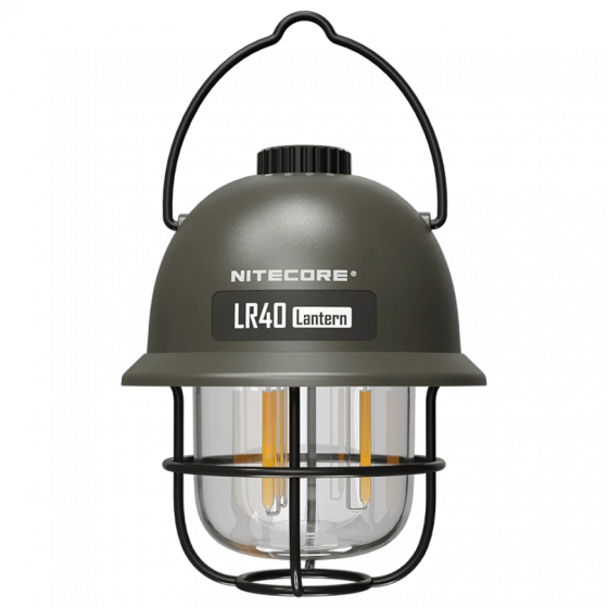 Кемпинговый подвесной фонарик Nitecore LR40 100лм с Power Bank Type-C (Зеленый) Винница