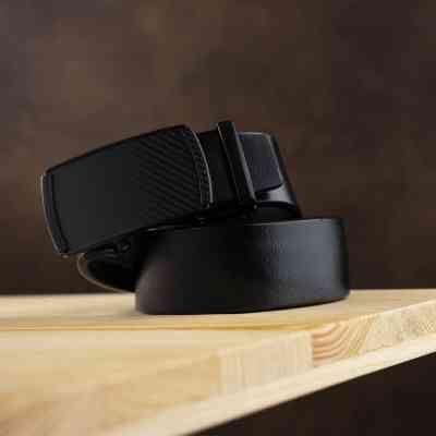 Ремень Vintage С пряжкой мелкий ромб Черный (20285) Винница