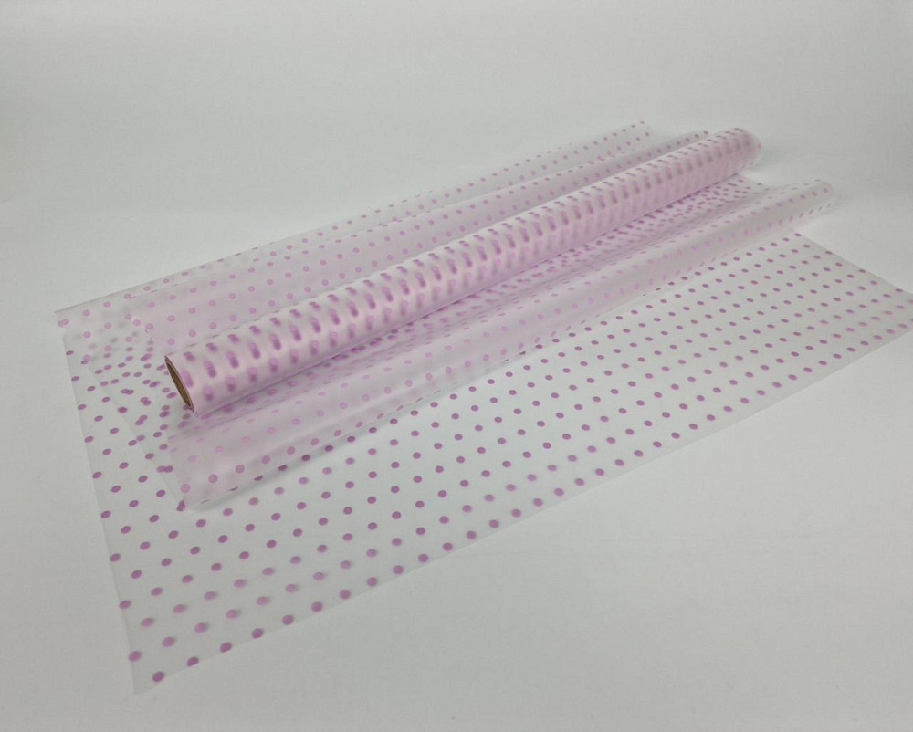 Плівка флориста матова для квітів (57) (h600) Горох Дрібний No11 Бузок (1 шт.) Харків - фото 1