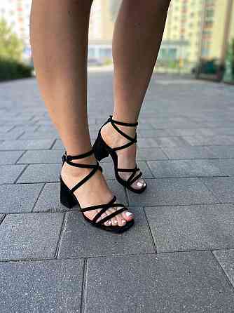 Meideli Босоніжки жіночі MEIDELI H008H-1 чорні (літо, еко-замша) (5809) Коломия