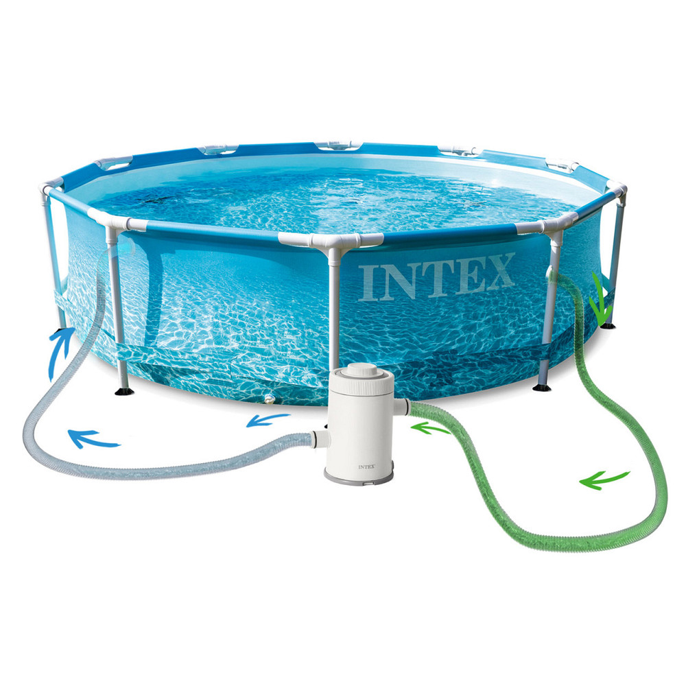 Басейн каркасний 16в1 INTEX 28208, 305 x 76 см + машина для створення бульбашок Київ - фото 3