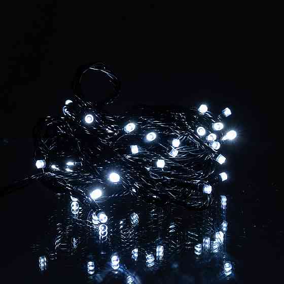 Garlando Новорічна кімнатна гірлянда нитка 6 м 50 LED чорний провід Білий W50LED6MBW Коломия