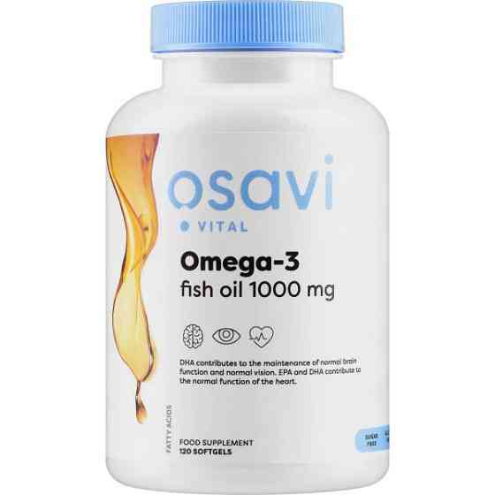 Омега 3 Osavi Omega-3 Fish Oil 1000 мг 120 softgels Луцк