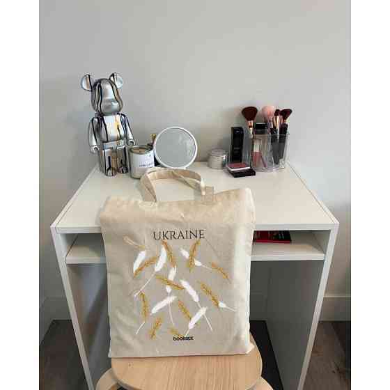 Екошопер BookOpt BK4007 Ukraine (Колоски) бежевий Киев