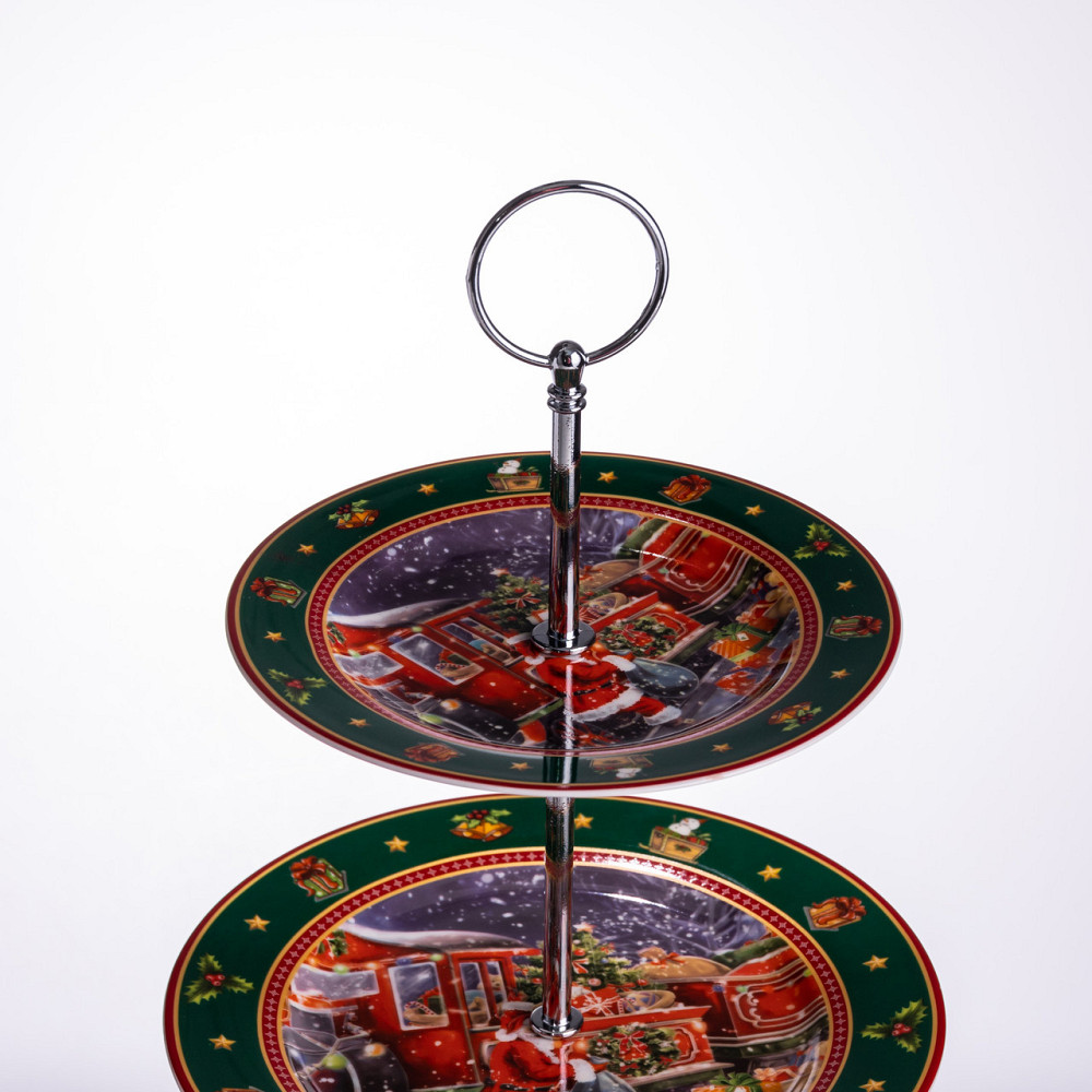 Новогодняя фруктовница на 3 яруса Santa Киев - изображение 9