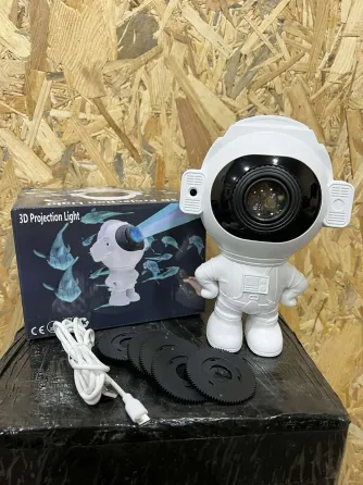 Лазерный ночник-проектор Астронавт звёздное небо с картриджем Коломыя