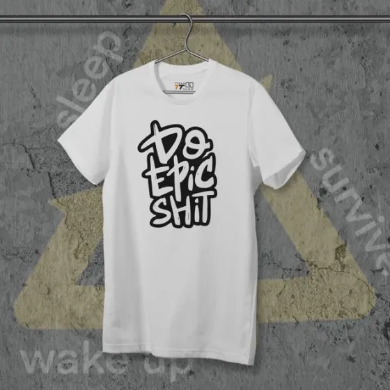 Футболка для подростка мальчика с принтом Do Epic WE Размер 160 Anime10075 Днепр